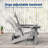 Smooth Motion Glider Adirondack Chair, 3-Position Adjustable Outdoor Chair, HDPE Easy Assembly & Ergonomic Back Support for Patio-698870971
