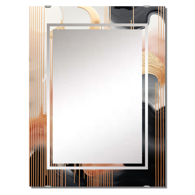 Keelan - Miroir à formes abstraites, décoration murale MIR137757, 40 po x 30 po