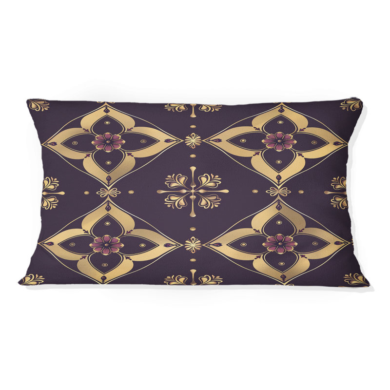 Coussin lombaire mauve traditionnel royal royal