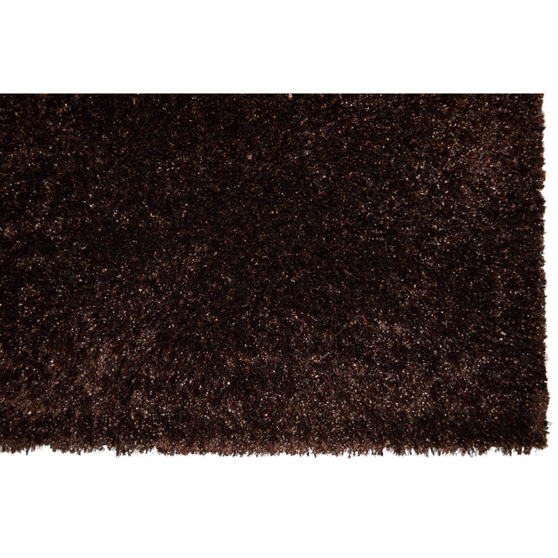 Damru Solid Colour Hand Woven Shag Area Rug, Rectangle 170 x 240cm