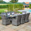 Mitcheldean 8 Seat Rectangular Rattan Dining Set