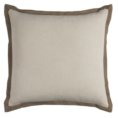Coussin décoratif en jute