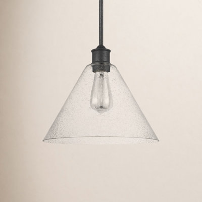 Agnew Single Light Glass Dimmable Pendant