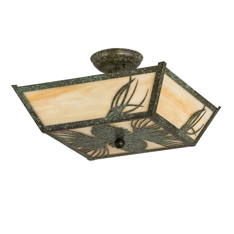 Wyncote Glass Semi Flush Mount