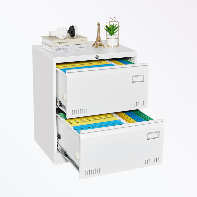Meinke 23.62'' Wide Filing Storage Cabinet, White
