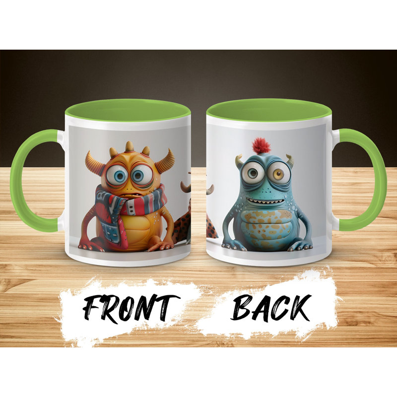 Ceramic Coffee Mug, Light Green