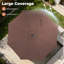 Parasols de patio solaires 10 pi avec lumières-1380956145