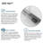 56 W 76 H Frameless Rectangle Reversible Shower Enclosure