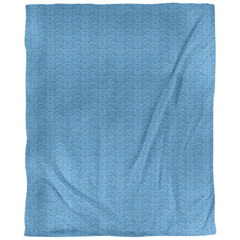 Fabric, Blue, 58" L x 36" W, Cotton Twill