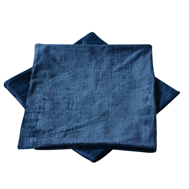Rectangular Lumbar Cushion Cover, Navy Peony