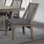 Ensemble de chaises d'appoint en bois 2 pièces avec sièges rembourrés recouverts de tissu
