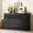 Modern Wood 6 Drawer Dresser for Bedroom,Double Desser with Fluted Panel,50"W TV Stand With Anti-Tip Device-1076303490