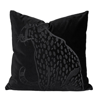 Animal Print Velvet Reversible Pillow Cover