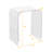 WAAcrylic End Table, Clear Lucite Coffee Table with Waterfall Edges (Set of 2)