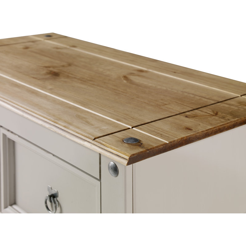 Palmea 92cm W 5 - Drawer Chest of Drawers, Grey