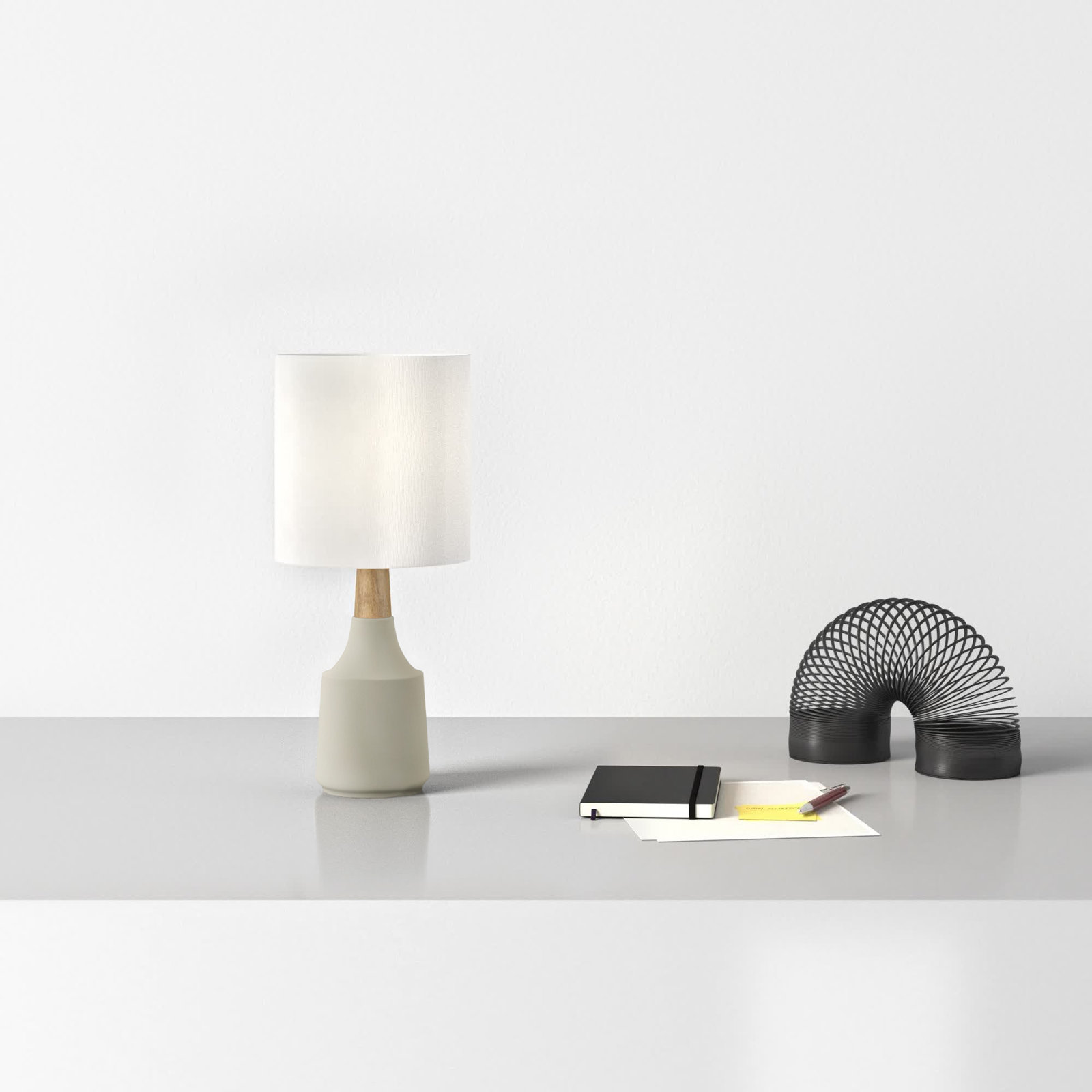 Table Lamp, Tan