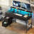 Linze Modular Steel Computer Desk with Built-In Electrical Outlet-776955455-776955452