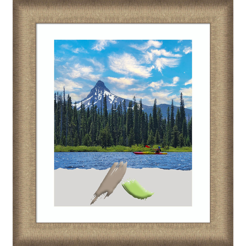 Ariade Picture Frame with Mat, Gold, 20" x 24"