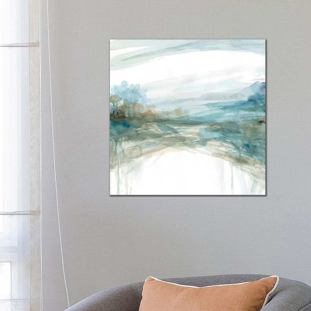 Shimmering Treeline II by Carol Robinson - Painting on Canvas
