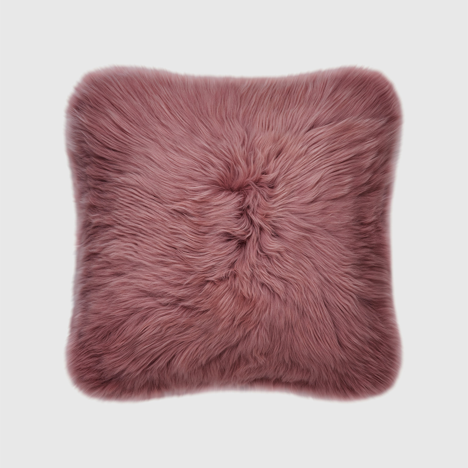 Fieldman Leather Throw Pillow, 18" x 18", Marsala Red