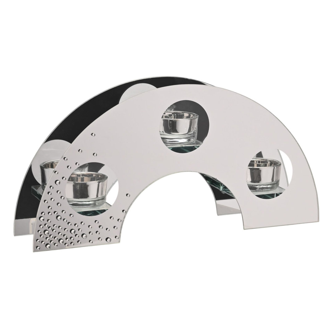 Scatter Diamante Triple Tealight Holder