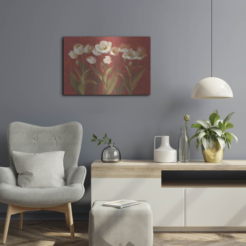  'Tulip Garden' by Danhui Nai Metal Wall Art