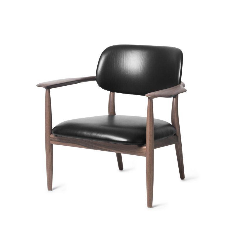 Slow Upholstered Armchair, Dark Brown Oak, Medley 60003