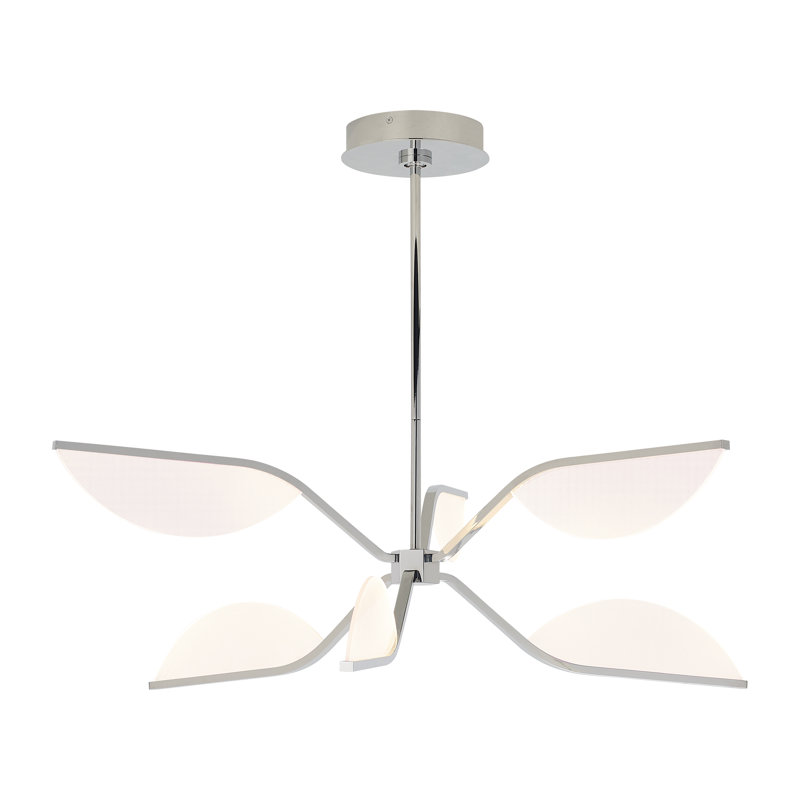 Belterra 6 - Light LED Semi Flush Mount, Polished Nickel