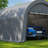 Heavy-Duty 12x20 FT Carport Canopy, Commercial-Grade Steel Frame Portable Garage, Wind and Snow Resistant, Waterproof Outdoor Storage Shed for Trucks, Cars, Boats, Equipment