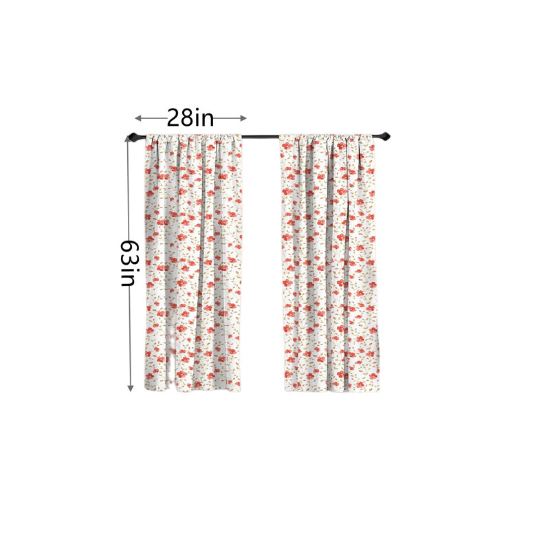 Fahland Microfiber Room Darkening Sliding Panel Pair