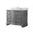 Goleta 42" W Solid and Manufactured Wood Single Bathroom Vanity with Marble Top-1259243496