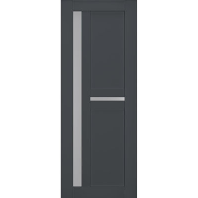 Veregio Frosted Glass Paneled Wood Solid Manufactured Wood Standard Door Slab