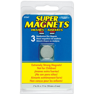 Aimants à disque neodymium (paquet de 3)