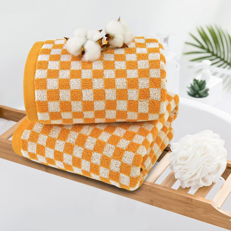 Cotton Bath Towel, Orange