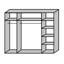 Caiddie 2 Door Manufactured Wood Wardrobe