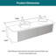 Meuble-lavabo flottant mural 72 po moderne en noyer avec lavabo en céramique, armoire avec porte-serviettes (sans drain et robinet, pré-assemblé)-131431355-131431358