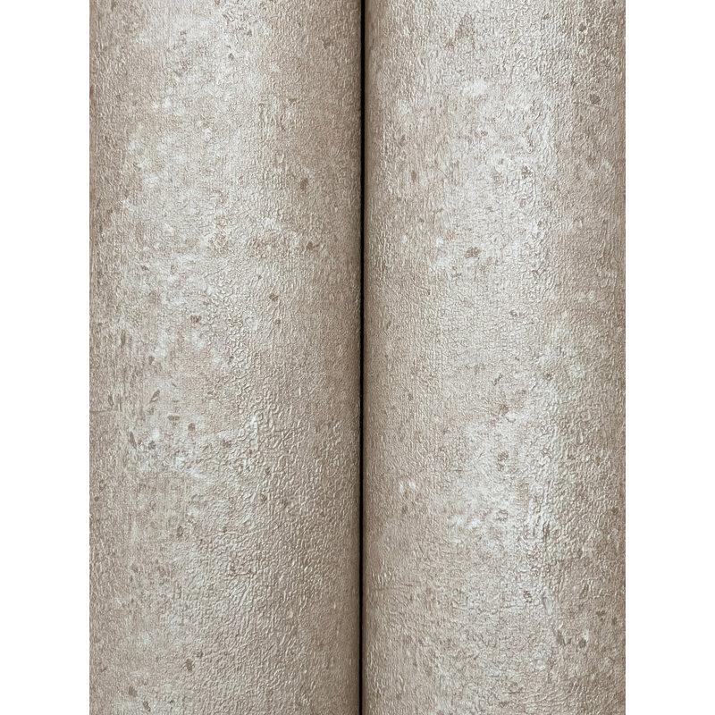 Papier peint texturé beige pierre artisanale, Beige