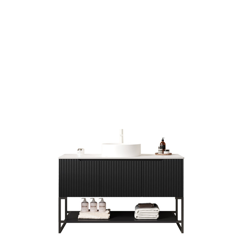 Spacious Storage Ceramic Vanity Modern Elegance For Bathroom Enjoyment