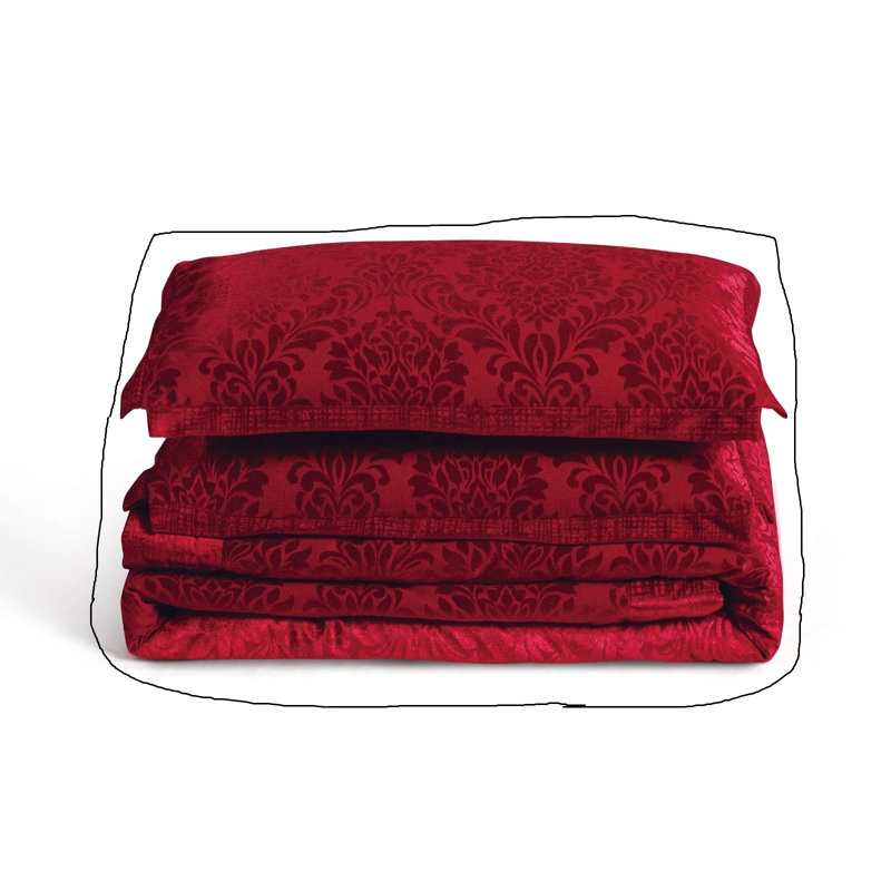 Microfiber Bedspread with Pillow Shams Included, Super King, Burgundy 