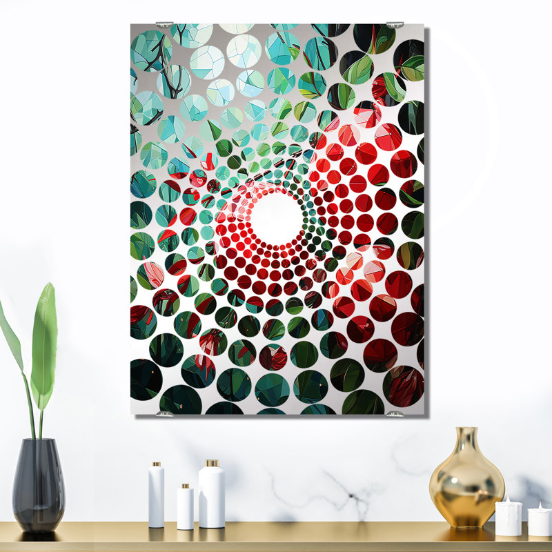 Obet - Miroir mural cerise, 32 po x 24 po