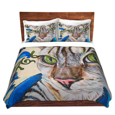 DiaNoche Duvet Cover Sets Microfiber by Patti Schermerhorn - Diggy the Cat