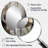 Abstract Shapes And Lines III - Large Oval Wall Mirror On Metal-227770923