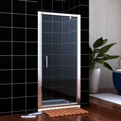Alfaro Glass Rectangular Shower Enclosure with Tray