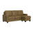 Brown 2-Piece Sofa With Chaise