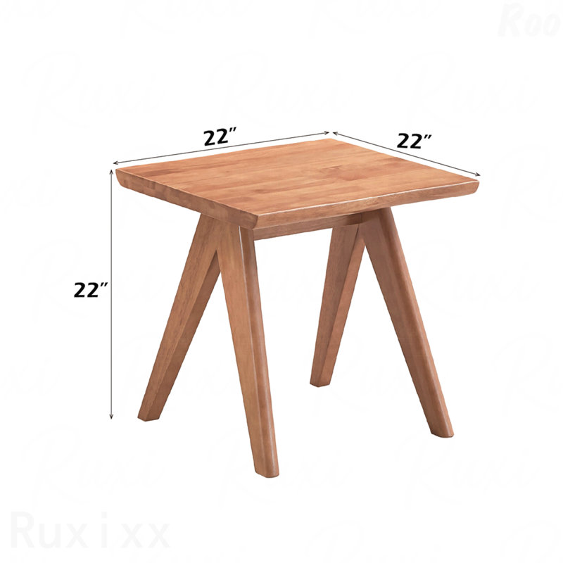 Table de bout décorative décontractée 1 pièce Mid-Century