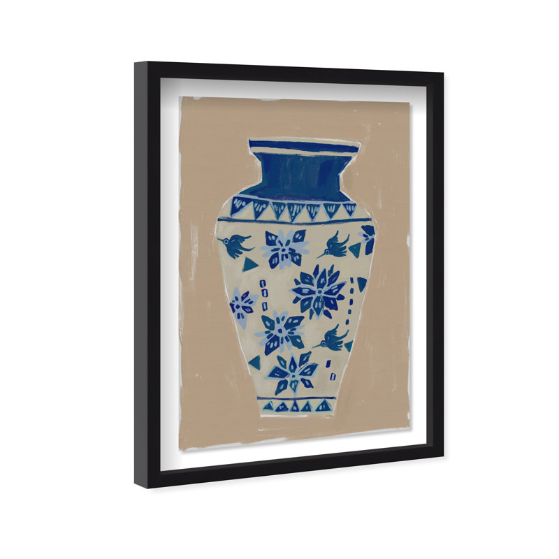 Heirloom Vase Print by Oliver Gal, 16.5" H x 11.5" W, Black Shadowbox