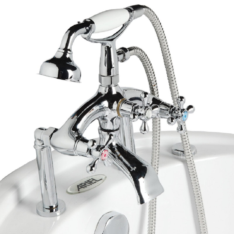 Malibu 67 " L x 32 " W Freestanding and Mounting / Installation Required Acrylic Bathtub with Faucet
