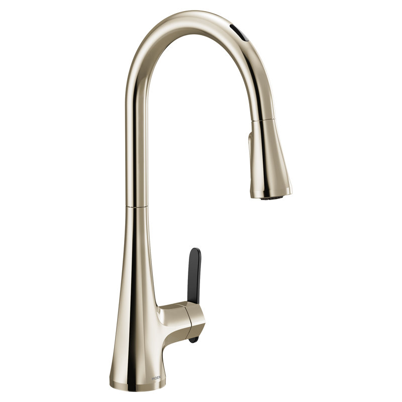 Sinema Smart Faucet Touchless Pull-Down Sprayer Kitchen Faucet with Voice and Motion Control, Polished Nickel 