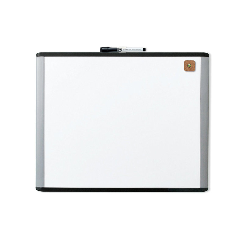 MOD Magnetic Dry Erase Board with Black and Gray Frame