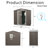 8 X 4 FT Outdoor Storage Shed, Large Metal Utility Garden Shed With Sliding Doors Sliding Doors, Waterproof Sloping Roof, Air Vents, Tool Storage House For Backyard Lawn, Gray
